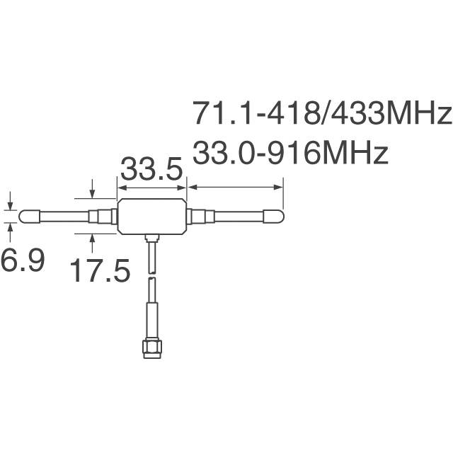 ANT-418-MHW-RPS-S Linx Technologies Inc.  Antenas de RF